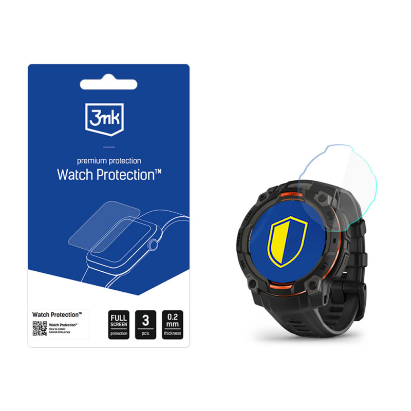 3MK FlexibleGlass Watch Garmin Instinct 3 45 mm hybrydowa folia ochronna na ekran