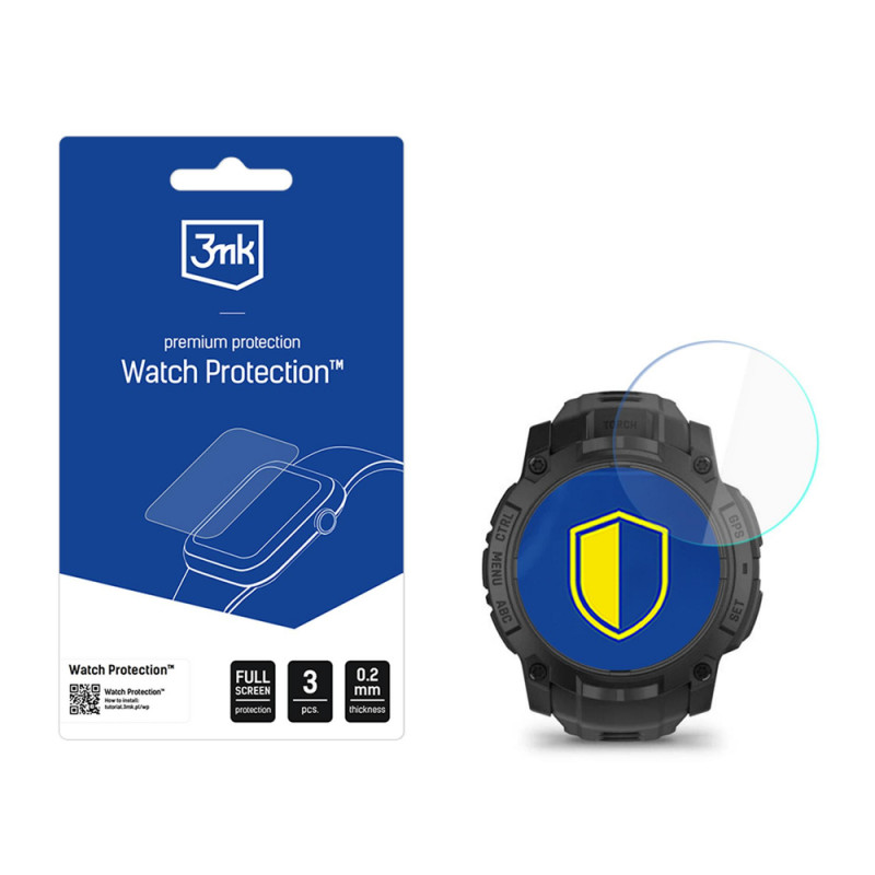 3MK FlexibleGlass Watch Garmin Instinct 3 Tactical Edition 50 mm hybrydowa folia ochronna na ekran