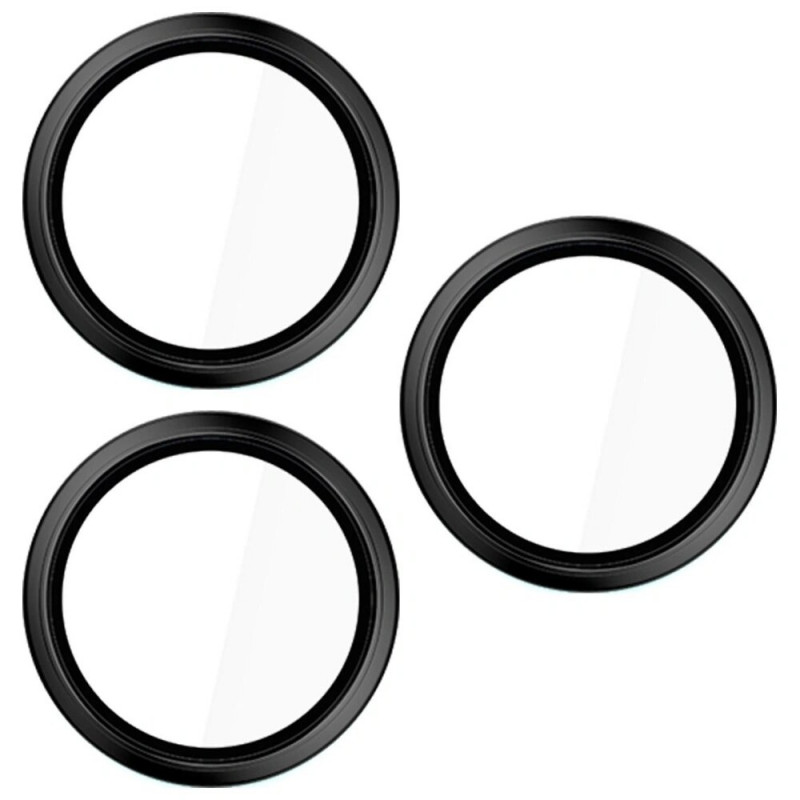 Szkło ochronne na obiektyw aparatu 3MK HARDY Lens Protection Pro dla Apple iPhone 17 Pro / 17 Pro Max, czarne