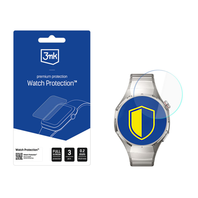 Szkło hybrydowe 3MK FlexibleGlass Watch do Huawei Watch GT 6 Pro 46 mm