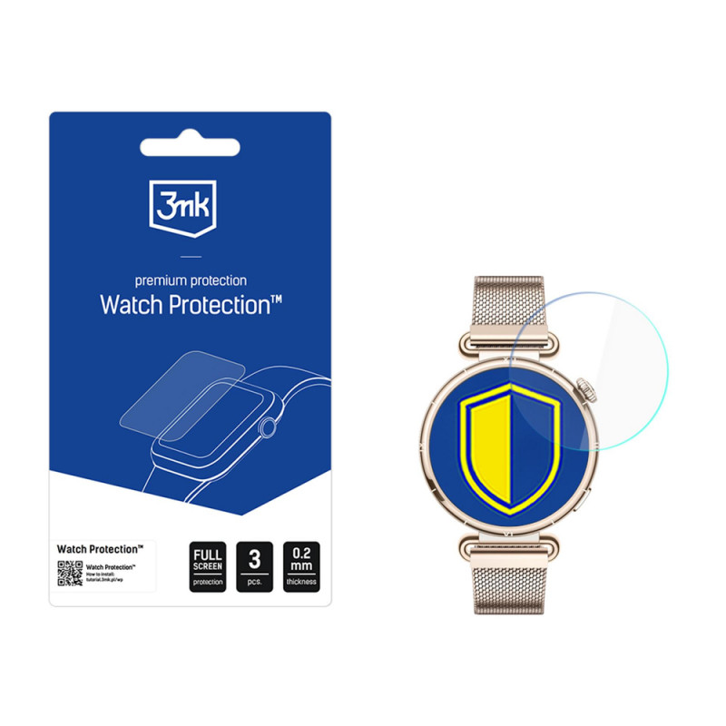 Szkło hybrydowe na ekran 3MK FlexibleGlass Watch do Huawei Watch GT 6 41 mm