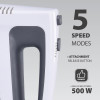 MAESTRO MR-502 Mikser ręczny, 500 W, biało-czarny