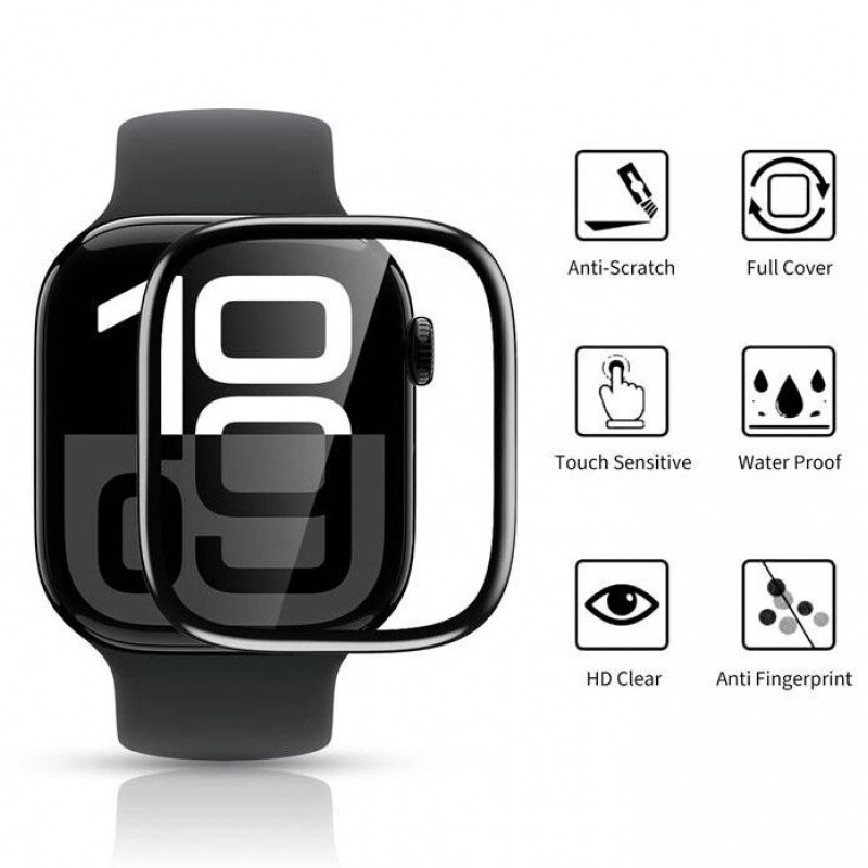 Tech-Protect Glass Flex+ THP4226 szkło hybrydowe do Huawei Watch Fit 3 / 4 (2 szt.), czarny