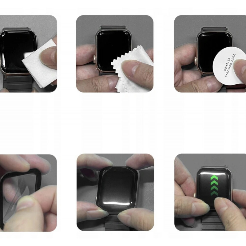 Tech-Protect Glass Flex+ THP4226 szkło hybrydowe do Huawei Watch Fit 3 / 4 (2 szt.), czarny