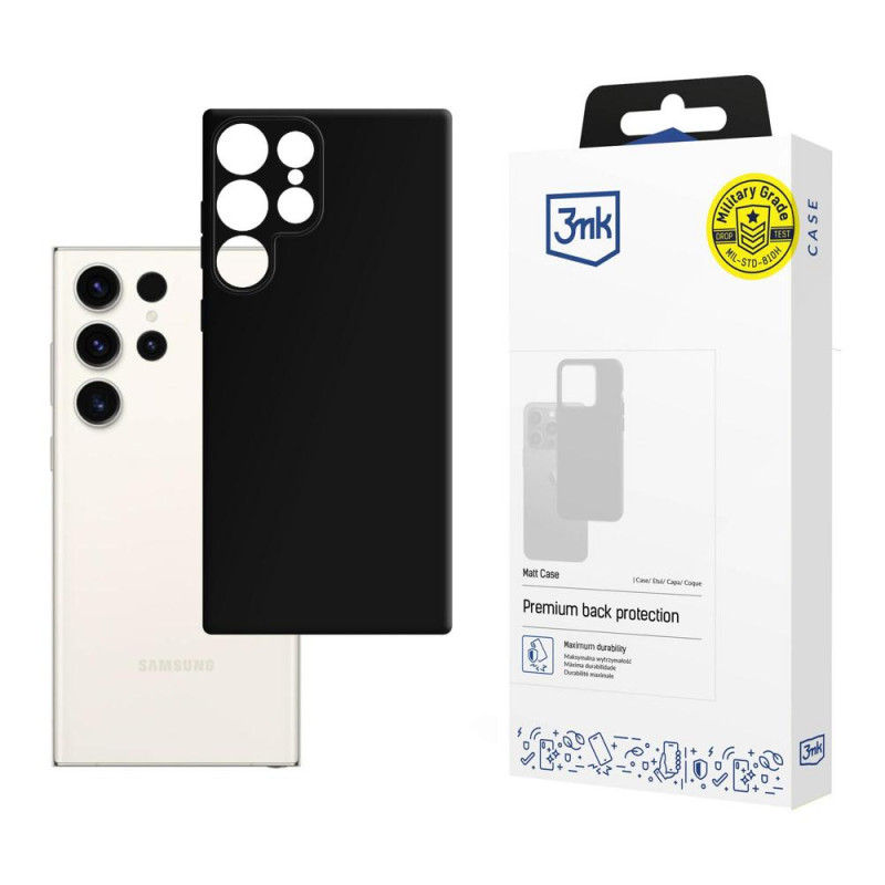 3MK Matt Case Samsung Galaxy S24 Ultra, czarny