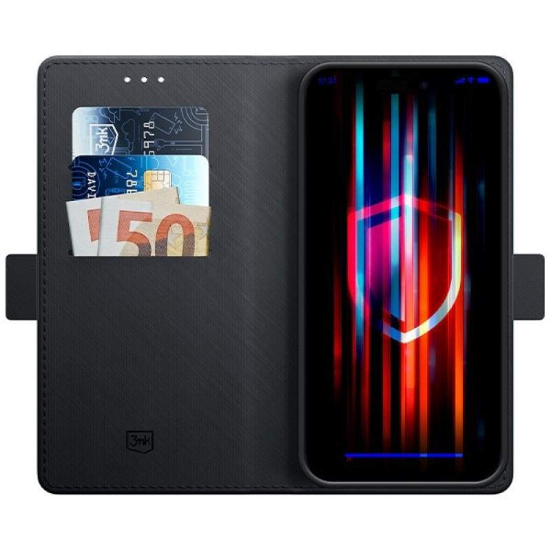 Etui portfelowe 3MK Wallet Case dla Apple iPhone 14 Pro Max, czarne