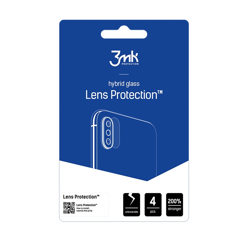 Szkło hybrydowe ochronne na aparat 3MK Lens Protection 3MK6068 do Sony Xperia 10 VI (4 szt.)