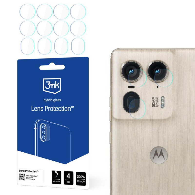 Szkło ochronne na aparat 3MK Lens Protect Motorola Moto Edge 50 Ultra (4 szt.)