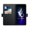 Etui portfelowe 3MK Wallet Case do Apple iPhone 16 Plus, czarne