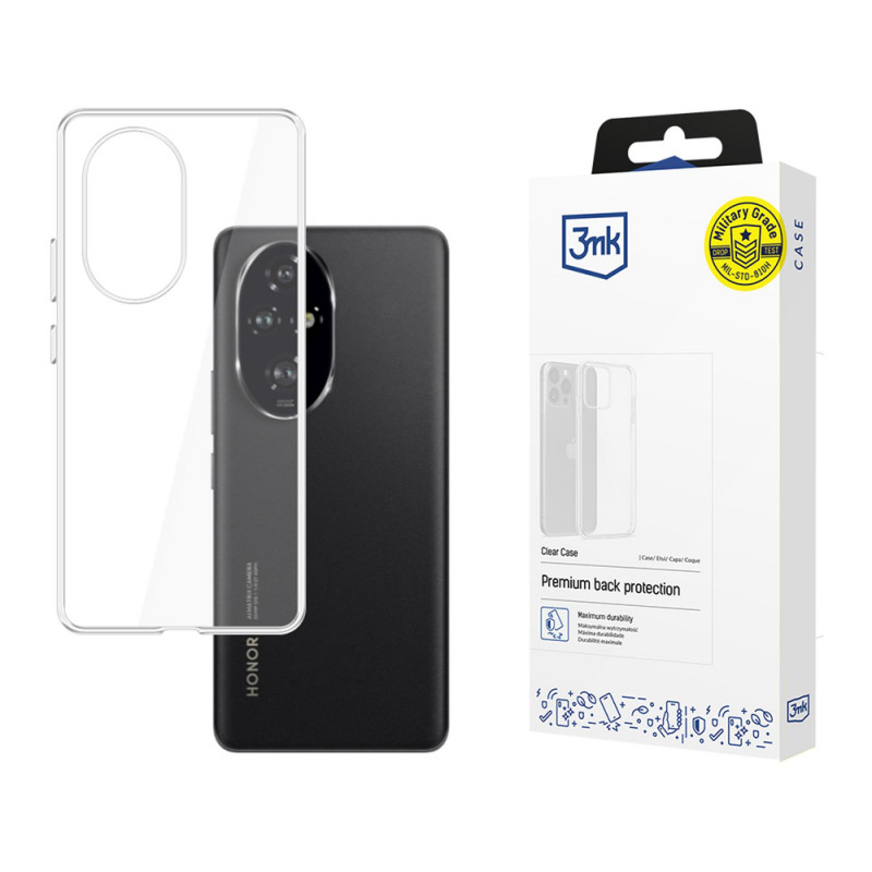 Etui 3MK Clear Case do Honor 200 Pro, przezroczyste