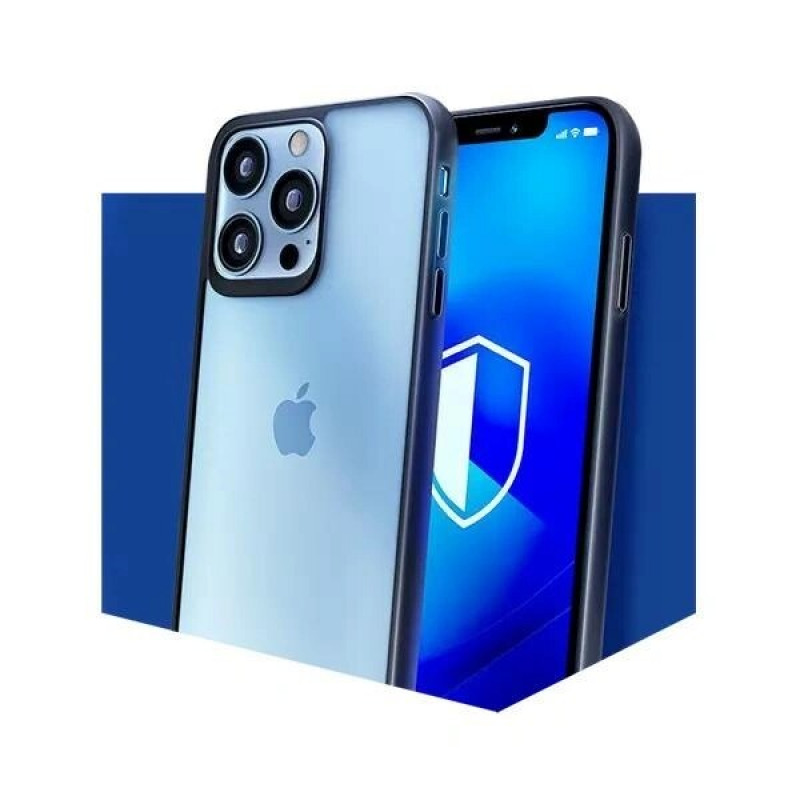 Etui 3mk Satin Armor Case+ do Apple iPhone 16 Pro Max, przezroczyste z czarną ramką