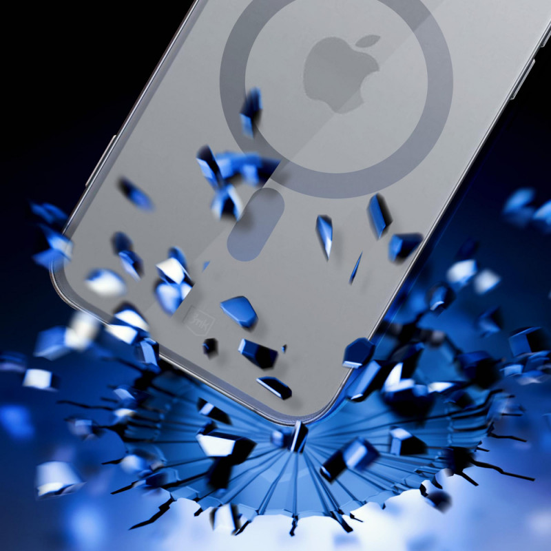 3mk Satin Armor MagCase z MagSafe do Apple iPhone 16 Pro, przezroczysty z czarną ramką