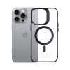 3mk Satin Armor MagCase z MagSafe do Apple iPhone 16 Pro, przezroczysty z czarną ramką