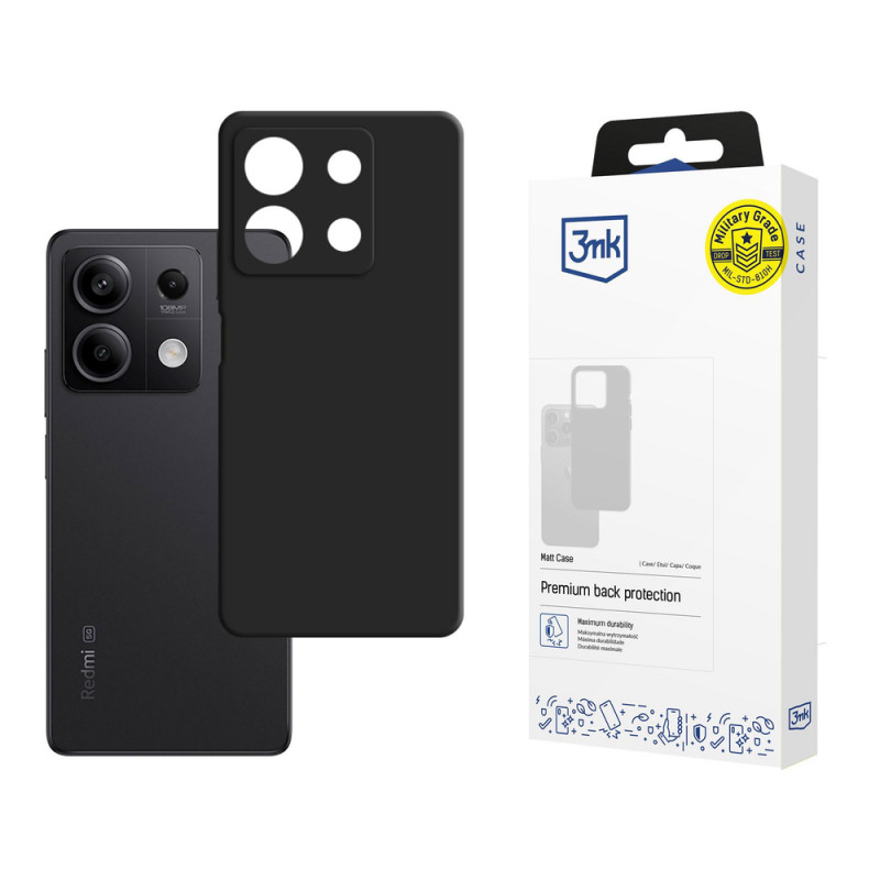 3mk Silicone Case do Xiaomi Redmi Note 13 5G, czarny