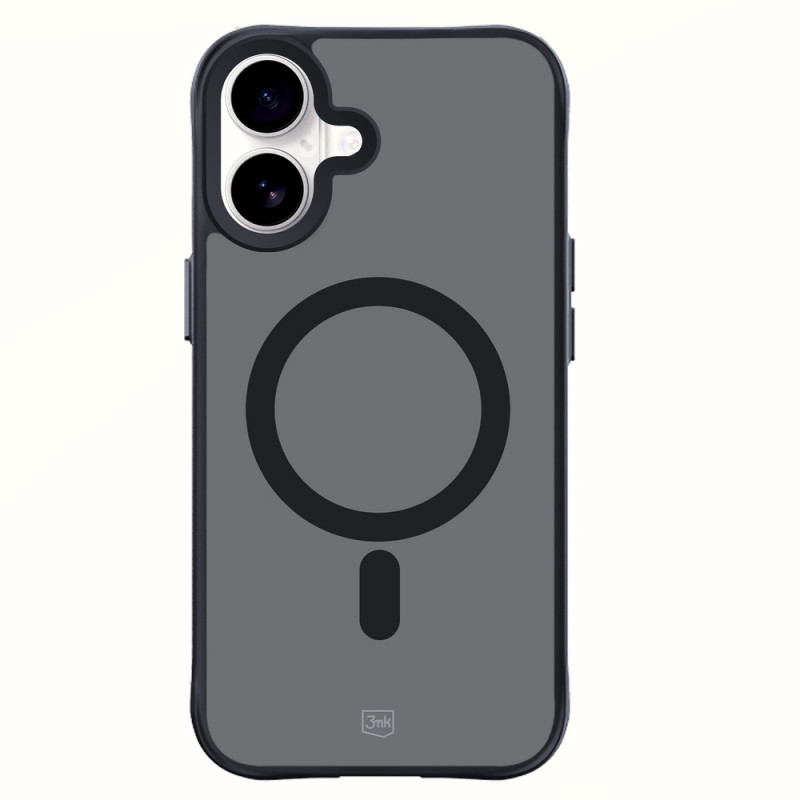 3mk Smoke MagCase z MagSafe do Apple iPhone 16 (W-3SmoMaCa-AiP16-0), półprzezroczysty