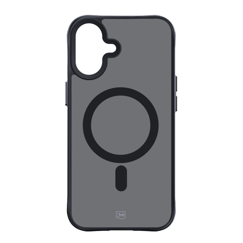 3mk Smoke MagCase z MagSafe do Apple iPhone 16 (W-3SmoMaCa-AiP16-0), półprzezroczysty