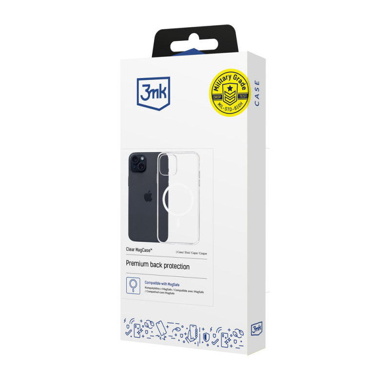 3mk Clear MagCase do Apple iPhone 15 Plus, przezroczyste