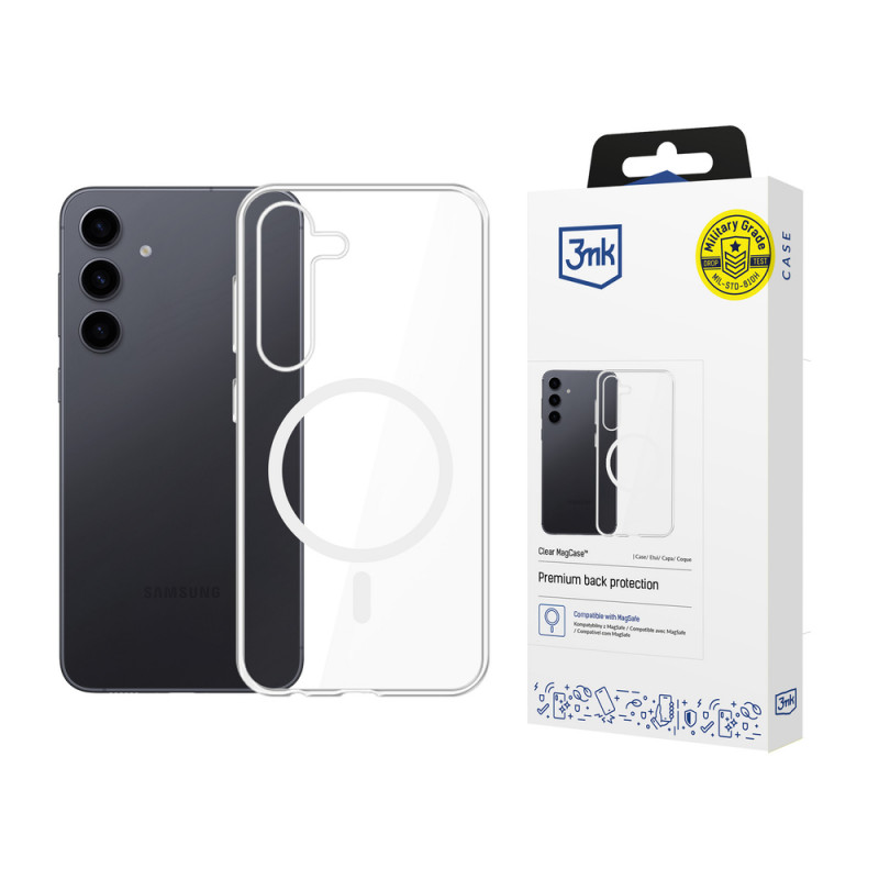 3mk Clear MagCase do Samsung Galaxy S24+, przezroczysty