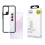 3MK Satin Armor Case+ W-3SArCaP-SaGa106-0 etui do Samsung Galaxy A35 5G, przezroczyste z czarną ramką