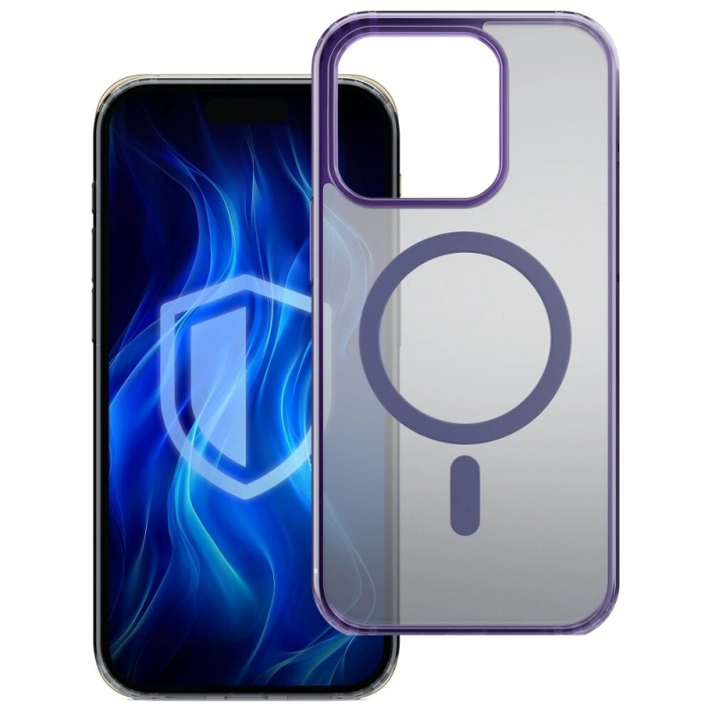 Etui na smartfona 3MK Frosty MagCase MagSafe do Apple iPhone 13 Pro, fioletowe