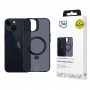 Etui na smartfona 3MK Smoke Case Mag&Stand MagSafe ze stojakiem do Apple iPhone 14 Plus, czarny