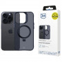 Etui 3MK Smoke Case Mag&Stand do Apple iPhone 16 Pro Max, poliwęglan, czarny