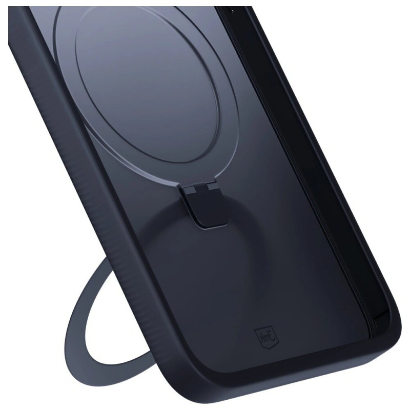Etui 3MK Smoke Case Mag&Stand do Apple iPhone 16 Pro Max, poliwęglan, czarny