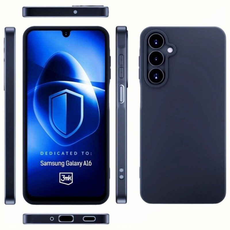 3MK Matt Case do Samsung Galaxy A16, czarny