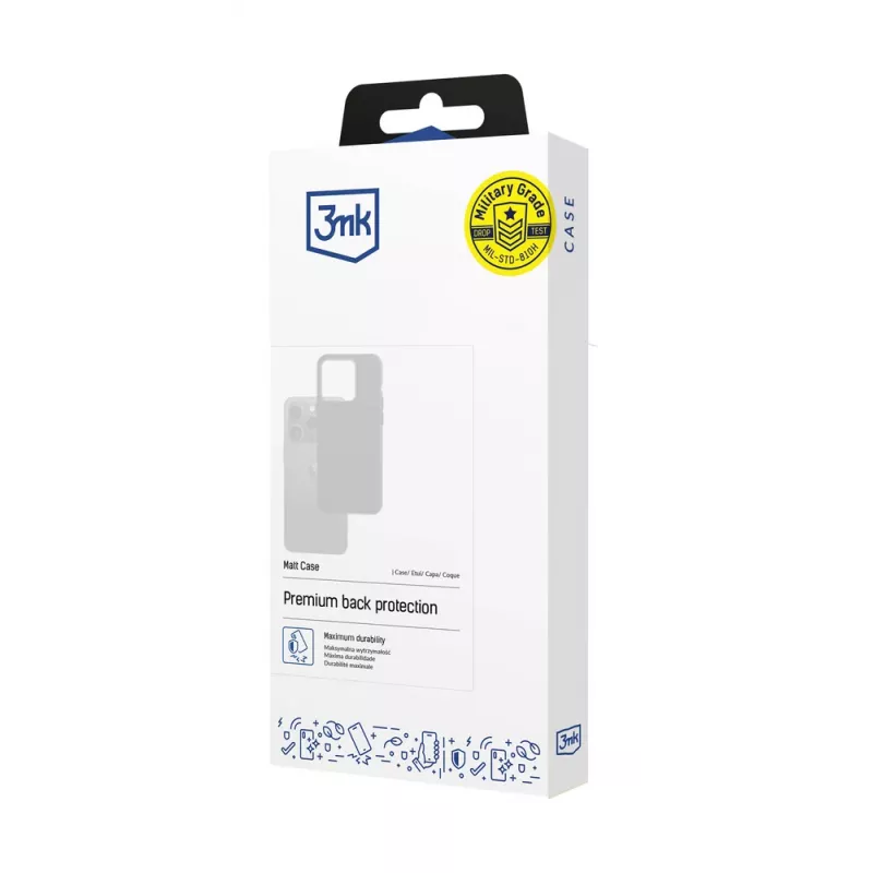 3MK Matt Case do Xiaomi Poco F6, czarny