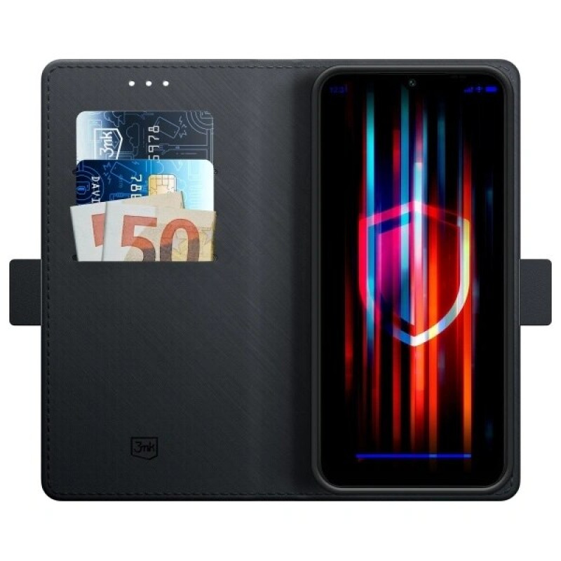 Etui portfelowe 3MK Wallet Case do Samsung Galaxy A16, czarny