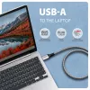 Goobay AXAGON ADE-AM50 adapter USB-A Gigabit Ethernet z zintegrowanym kablem CAT6 5 m, RJ-45