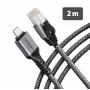 Goobay AXAGON ADE-CM20 adapter USB-C Gigabit Ethernet ze zintegrowanym kablem CAT6 2 m, RJ-45