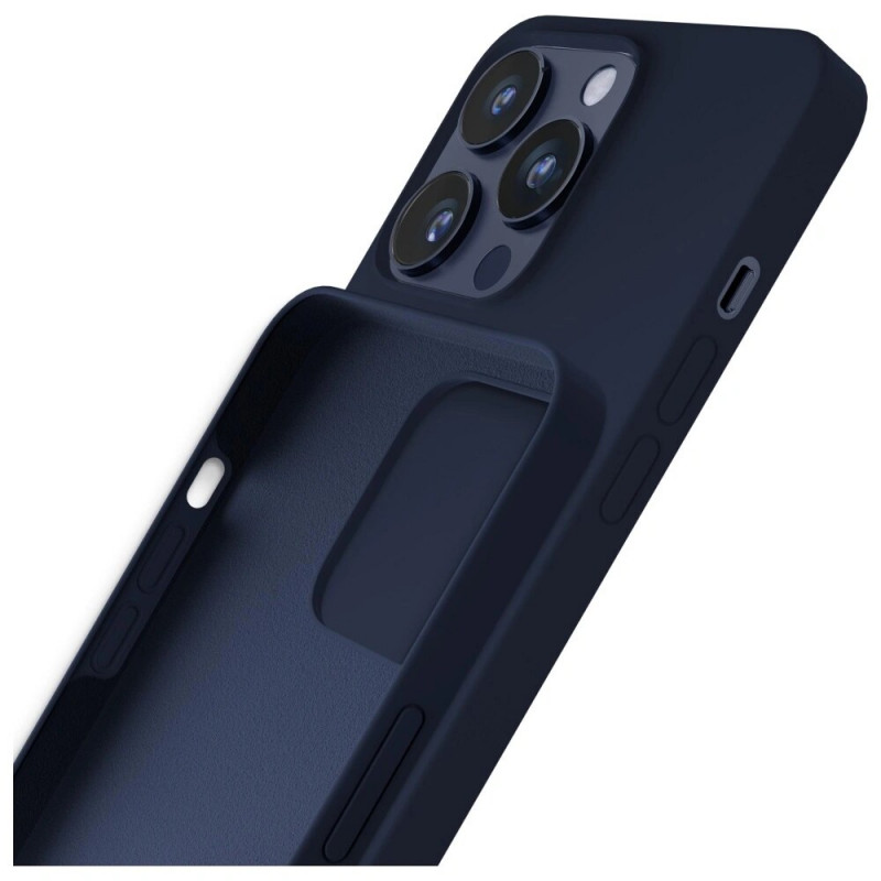 Etui silikonowe 3MK Silicone Case do Apple iPhone 16 Pro Max, granatowy