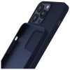 Etui silikonowe 3MK Silicone Case do Apple iPhone 16 Pro, granatowy