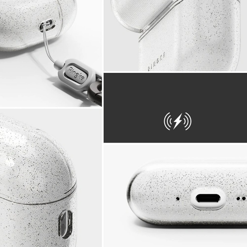 Etui Ringke Air dla Apple AirPods Pro 3, Glitter Clear