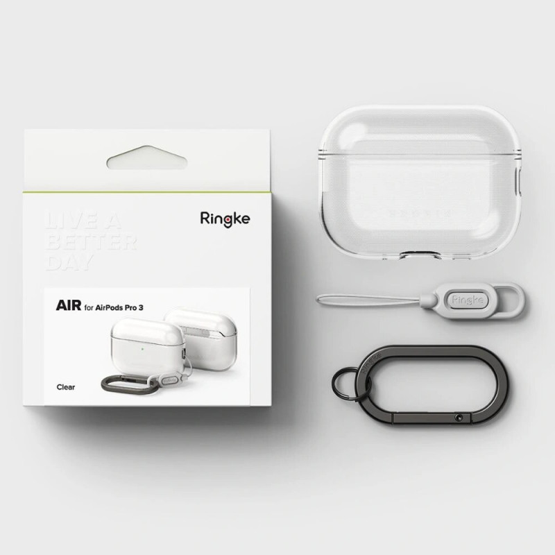 Ringke Air Case do Apple AirPods Pro 3, przezroczysty
