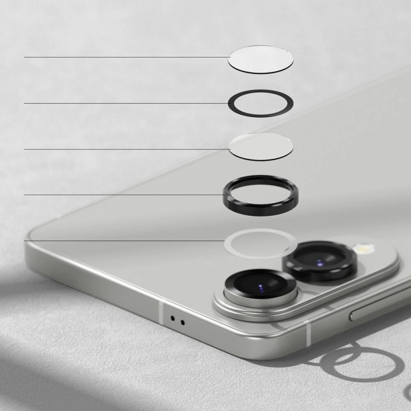 Osłona ramki aparatu Ringke do Samsung Galaxy S25 Edge, czarna