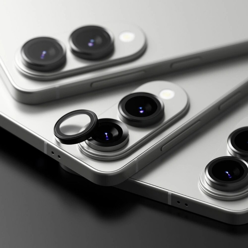 Osłona ramki aparatu Ringke do Samsung Galaxy S25 Edge, czarna