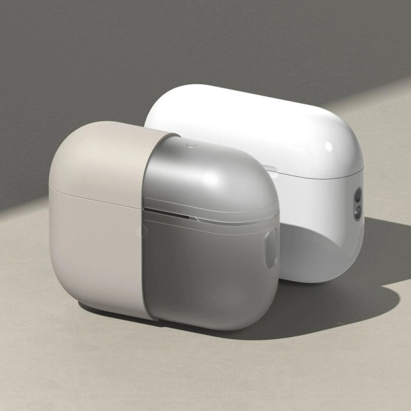 Ringke Silikonowe etui na Apple AirPods Pro 3, Stone (Beige)