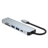 Tech-Protect V4 6-in-1 hub USB-C, szary