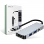 Tech-Protect V2 4-w-1 hub USB-C, szary
