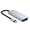 Tech-Protect V2 4-w-1 hub USB-C, szary
