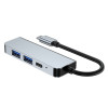 Tech-Protect V2 4-w-1 hub USB-C, szary