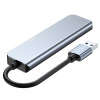 Tech-Protect V0-HUB 5in1 hub USB-A, szary