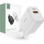 Tech-Protect C20W ładowarka ścienna 2-portowa, USB-C PD 20W i USB-A QC 3.0, biała