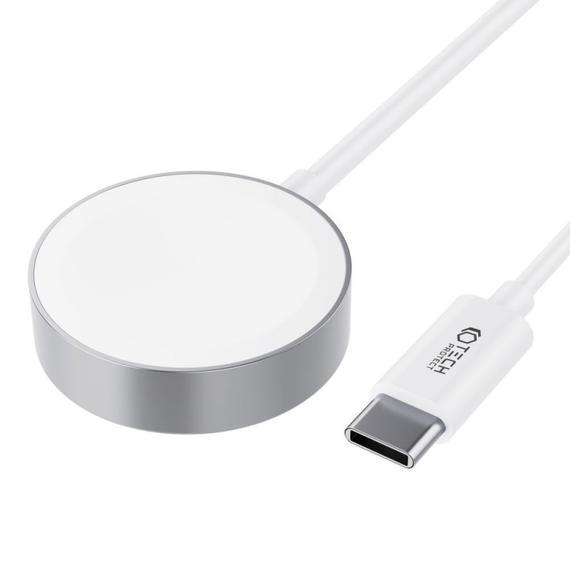 Tech-Protect UltraBoost ładowarka magnetyczna do Apple Watch, USB-C, 120 cm, biała