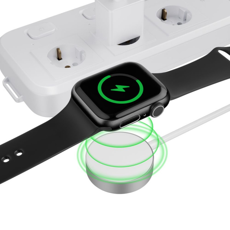 Tech-Protect UltraBoost ładowarka magnetyczna do Apple Watch, USB-C, 120 cm, biała