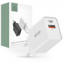 Tech-Protect NC30W ładowarka ścienna 2-portowa PD 30W QC 3.0, biała