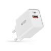 Tech-Protect NC30W ładowarka ścienna 2-portowa PD 30W QC 3.0, biała