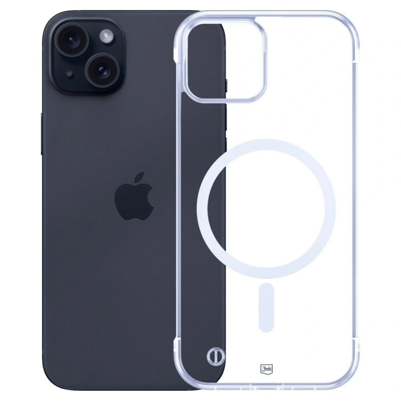 Etui na smartfona 3mk Just20g MagCase Apple iPhone 15 Plus, przezroczyste